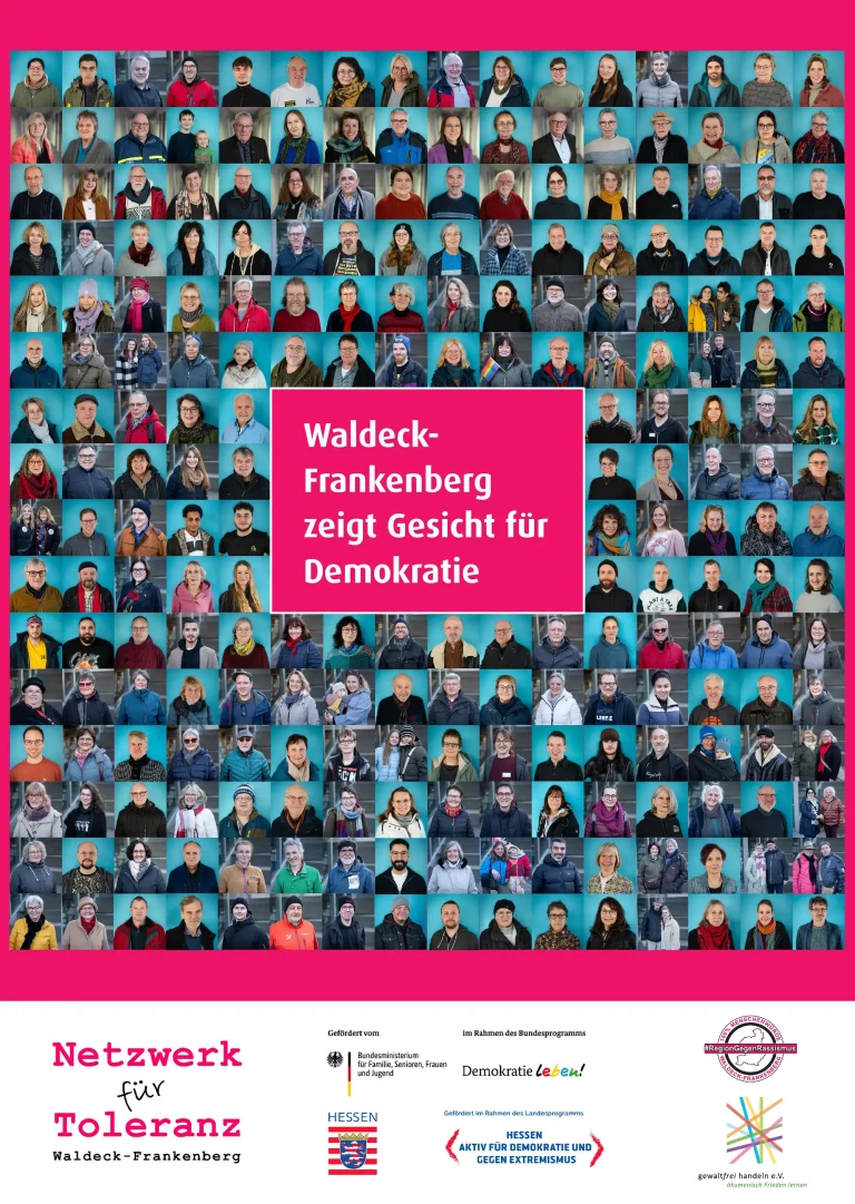 Plakat von der Kampagne "Gesicht zeigen"